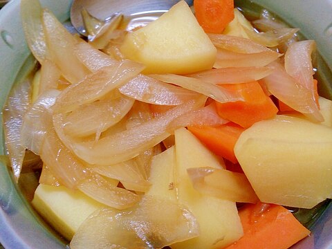 野菜のだしで！肉なしじゃがいもの煮物